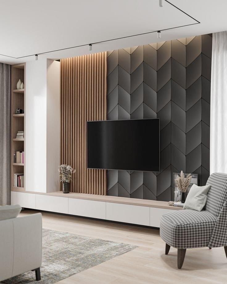 تی وی وال: طراحی مدرن و کاربردی برای فضای نشیمن