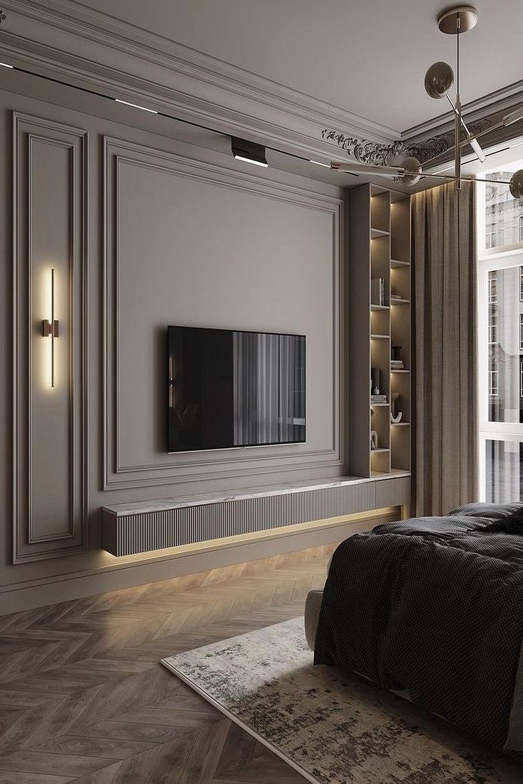 تی وی وال: طراحی مدرن و کاربردی برای فضای نشیمن