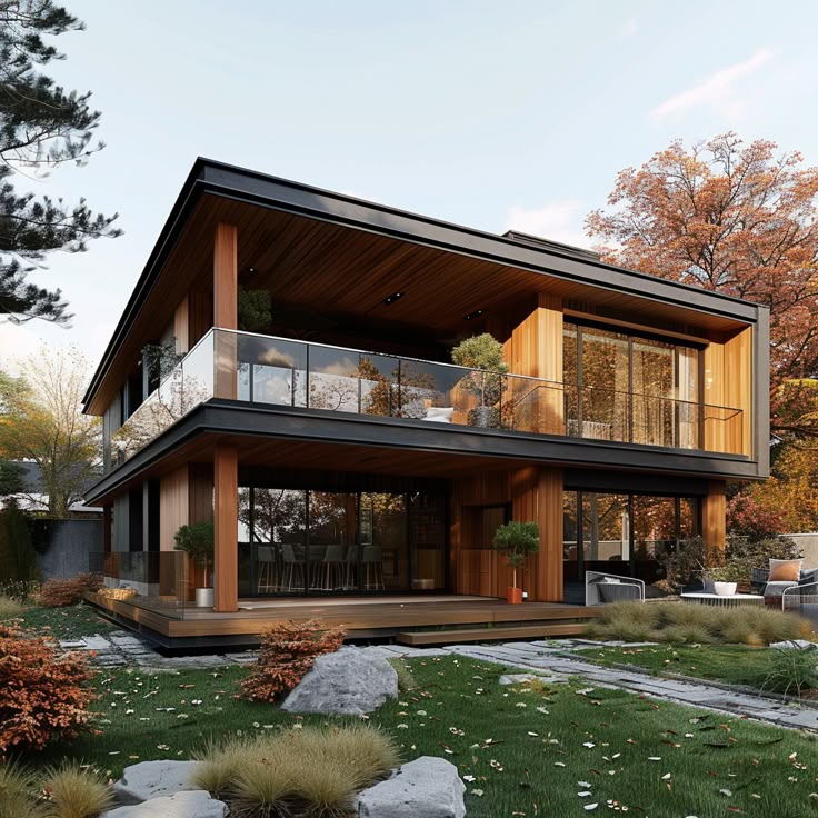 عکس ویلا مدرن با محوطه