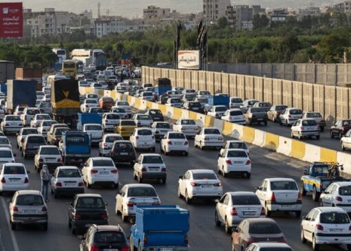 ترافیک سنگین در آزادراه قزوین – کرج - تهران