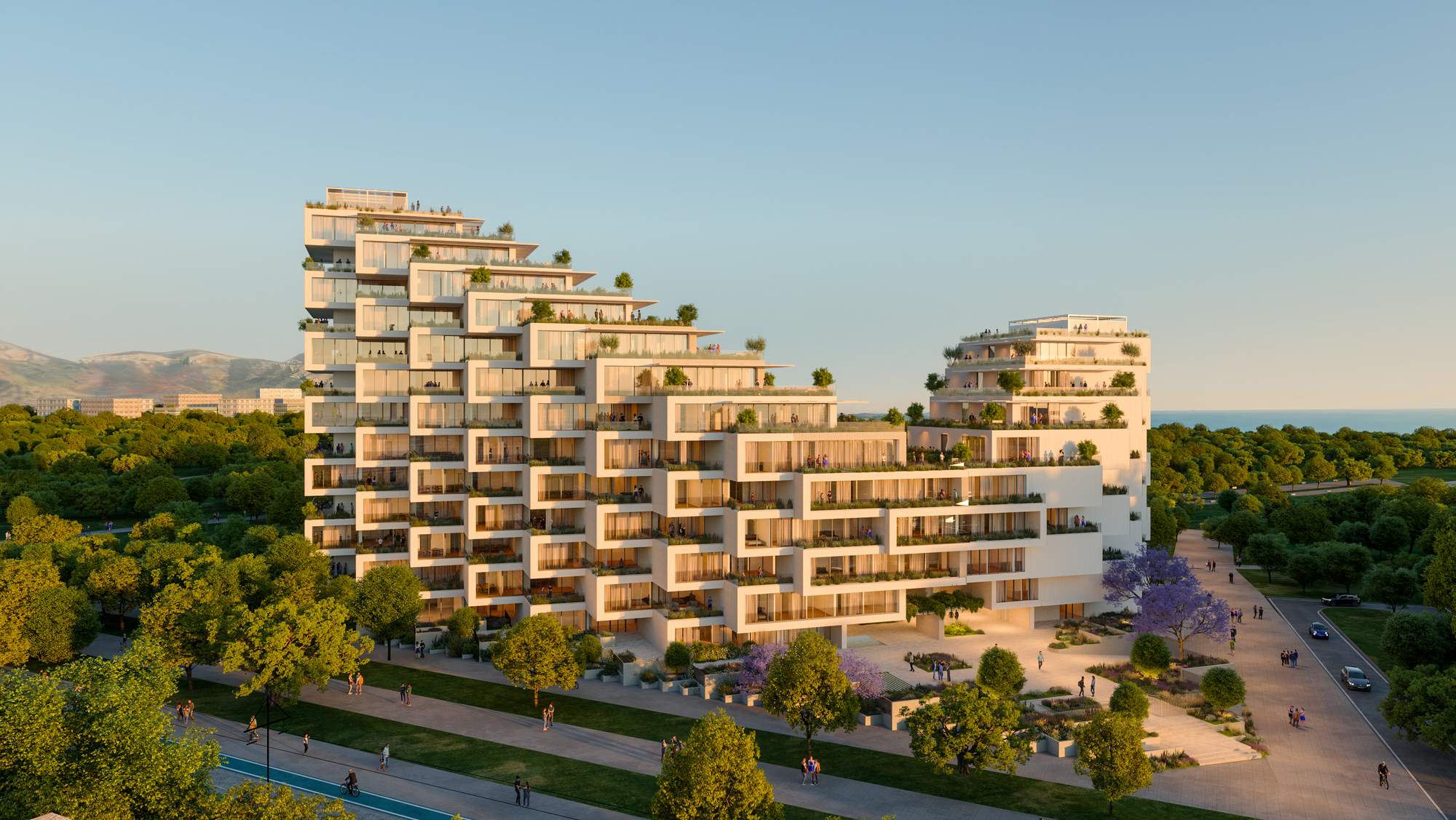 طرح جامع یک پروژه مسکونی جدید در الینیکون، مثال بارز فازبندی معماری