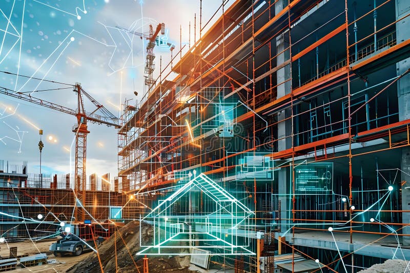 نقشه دیجیتال ساختمان هوشمند با ترکیب جرثقیلهای خودکار و پلانهای دیجیتال